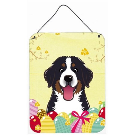 Carolines Treasures Bernese Mountain Dog Easter Egg Hunt Wall or Door Hanging Prints BB1919DS1216